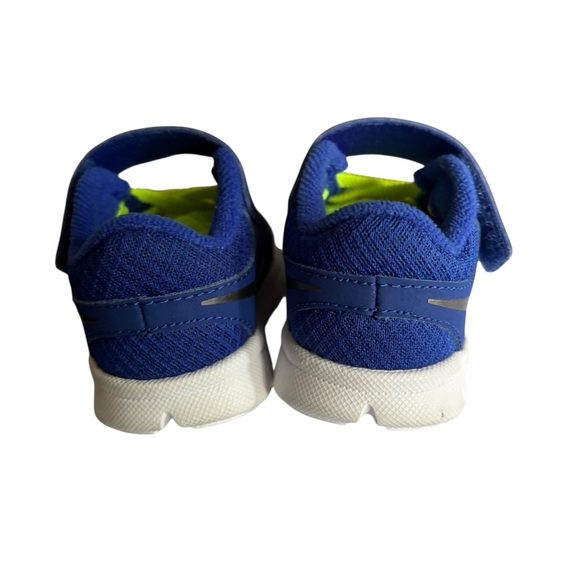 Nike Blue and Green Sneakers with Velcro Strap and Breathable Design - Picture 6 of 9